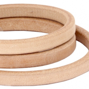 Leer Naturel 10x6mm